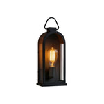 1-Pack light bulb metal light fixture matte black wall sconce