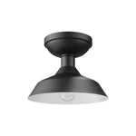 1-Light flush mount metal ceiling light fixture matte black ceiling lighting