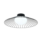 19.7” light bulb glass metal dimmable bulb light black ceiling light