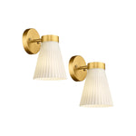 2 pack wall lighting fixtures glass indoor wall lamp gold wall sconces