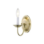 Art deco wall sconce metal shade lamp antique brass wall light