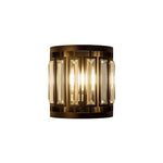 Modern vanity wall lamp crystal metal wall light fixture black hallway lighting