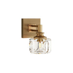 1 light wall sconce metal vanity light brass wall light