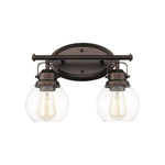 2 light vanity lamp glass metal light fixtures bronze bathroom light