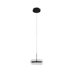 LED light fixture matte black dimmable light glass, metal pendant light