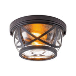 2 light flush led light glass metal hallway light bronze Foyer light