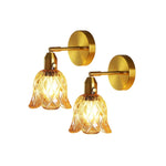2 Pack lighting bulb gold  vanity lighting glass wall sconces