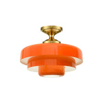 3-Layer ceiling light fixture metal ceiling lights gold orange ceiling lamps