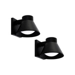 2 Pack wall lighting black porch light aluminum, plastic wall light fixtures
