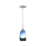 4.72” Hanging light fantastic blue dining room lighting glass pendant light
