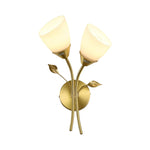 2 Light light bulb golden wall sconce metal wall light