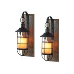 2 Pack home of decor black living room wood wall light