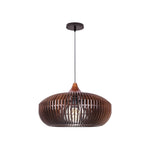 Round kitchen island metal wood hanging pendant light black coffee chandelier