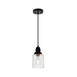 6.29” Hanging lighting black seeded glass island lights glass, metal pendant light