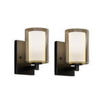 2 PCS all sconces glass bathroom light black wall light