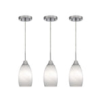 3 Pack dining room lights white hanging light glass pendant light