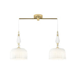 Modern hanging light milk white gold island lights  metal,glass,ceramics pendant light