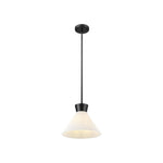 1 Light hanging light black , milk white kitchen lighting glass, metal pendant light