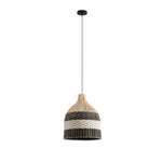1 pack hanging light rattan metal light fixture black white lighting pendant lights