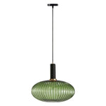 Adjustable height pendant light green hanging lights glass, metal kitchen island lights