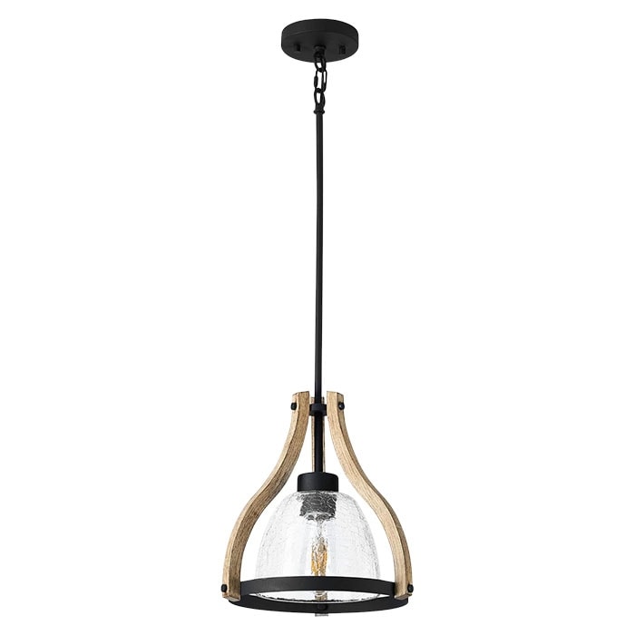 Adjustable kitchen island lights oak hanging light wood, glass, metal pendant Light