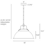 Black dome light fixtures Modern metal lamp shade 3-Light pendant lamp