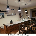 Black kitchen pendant light island modern