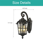 Classic porch lights black, golden light fixtures alluminum lantern lights