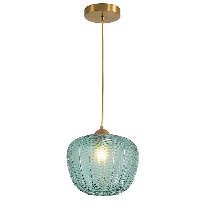 Contemporary light fixtures green kitchen island lights glass,metal Pendant lights