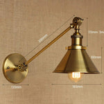 Divito 1-Light Armed Sconce with brass finish