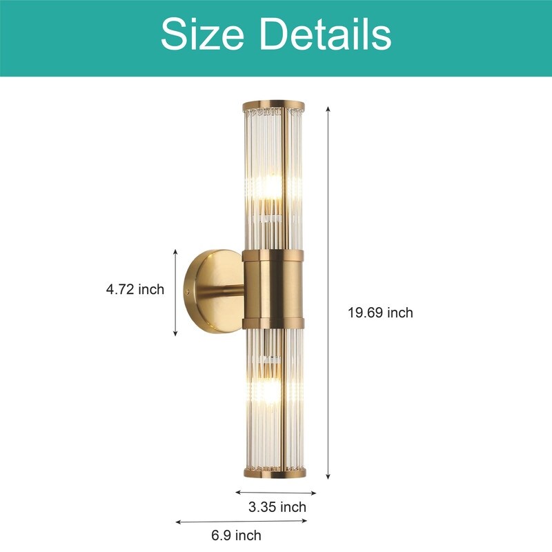 E12 Socket bathroom lights gold vanity lights  metal wall lights