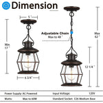 Farmhouse hanging light fixture bronze hanging lamp industrial pendant light