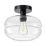 Farmhouse light fixture Black Ceiling Light Aluminum, Glass, Ceramic Fixture light