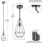 Industrial cage pendant lamp dark bronze pendant lighting for kitchen