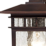 Industrial glass lantern pendant light with Bronze finish