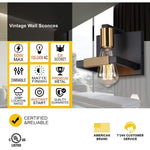 Industrial indoor wall lights black wall lamps for bedrooms