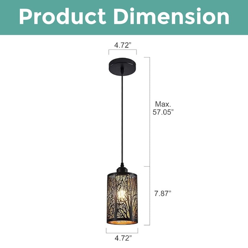 Industrial pendants lights Cylinder hanging lights ‎Metal kitchen Island lights