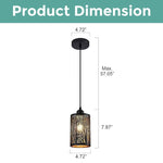 Industrial pendants lights Cylinder hanging lights ‎Metal kitchen Island lights