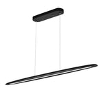 LED pendant light black dining room light wood pool light