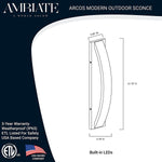 Modern LED wall sconce fixture 12W black wall light wall lightings