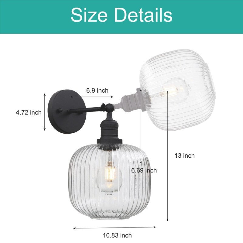 Modern bathroom lights black hallway lights  glass, metal bedroom lights