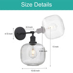 Modern bathroom lights black hallway lights  glass, metal bedroom lights