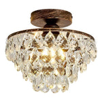 Modern crystal lights bronze chandelier lights metal ceiling light