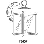 One light industrial lantern black wall sconce with flat glass shade