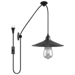 Plug-in pendant light ‎black hanging lights polyvinyl chloride entryway lights