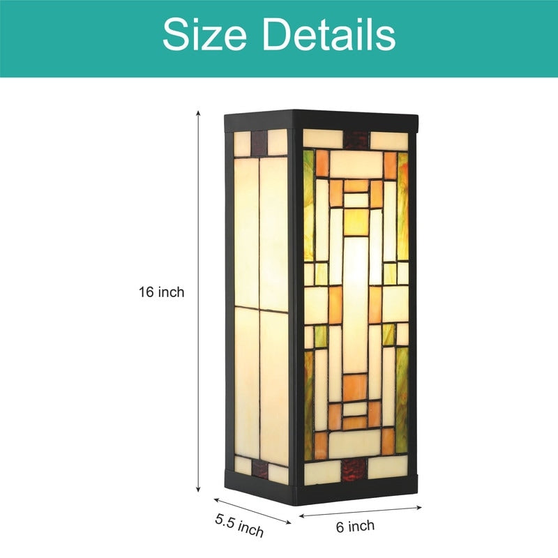 Rectangular wall lights multis sconce light alloy steel, glass light fixture