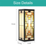 Rectangular wall lights multis sconce light alloy steel, glass light fixture