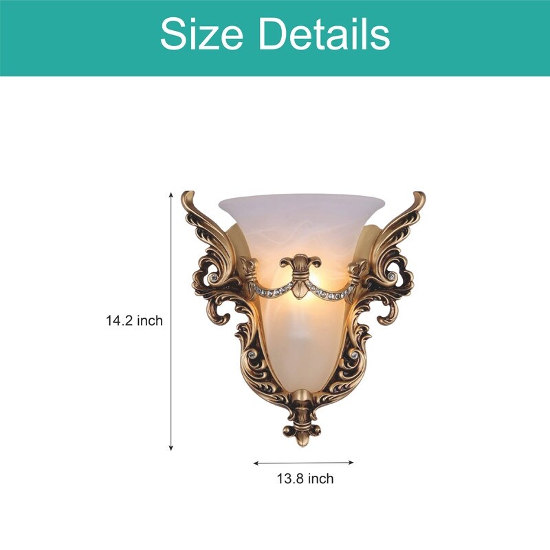 Unique sconce light gold wall lighting glass bedroom lights