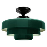 Vintage ceiling lights green pendant lights metal hallway lights
