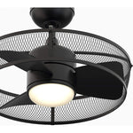 Vintage fan light kit black ceiling light fixture